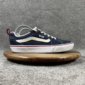 Vans Filmore Retro Sport Pewter Mens Sz 7.5 Navy Blue Suede Low Top Skate Shoes